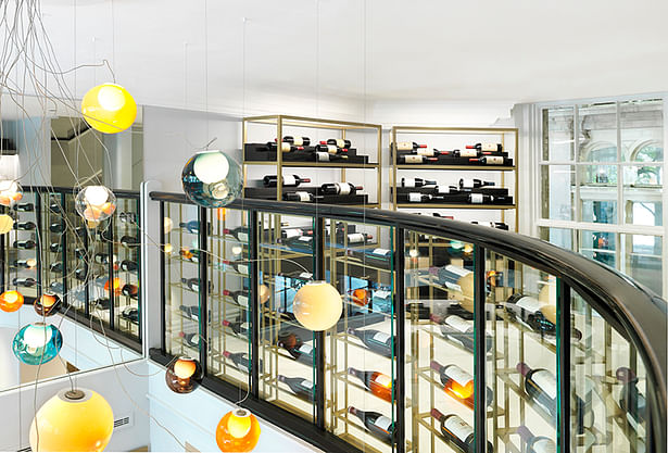 Further wines are displayed on bespoke fixtures. All wines are displayed horizontally 