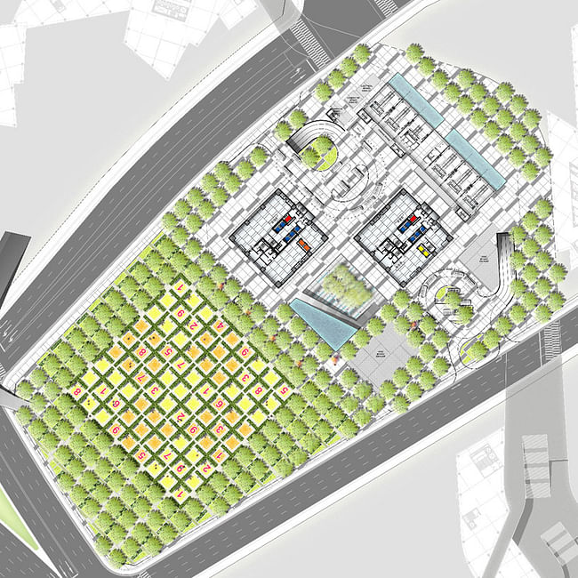 Site plan (Image: Murphy/Jahn Architects)