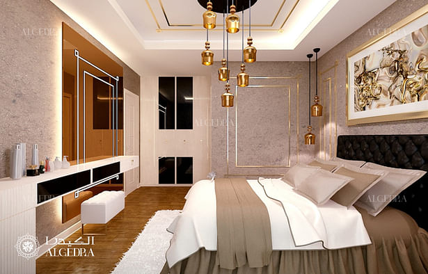 Bedroom design in small villa