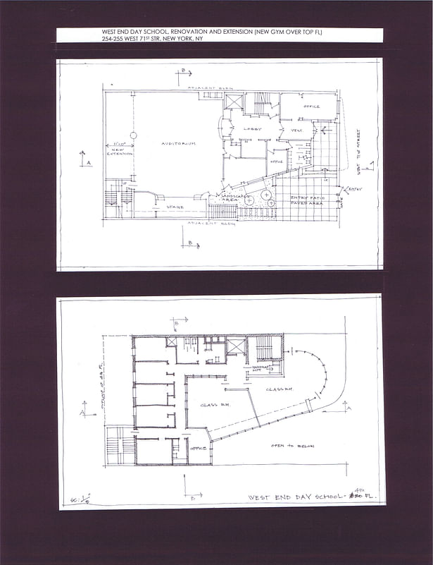 Ground and 4th Floor Plans