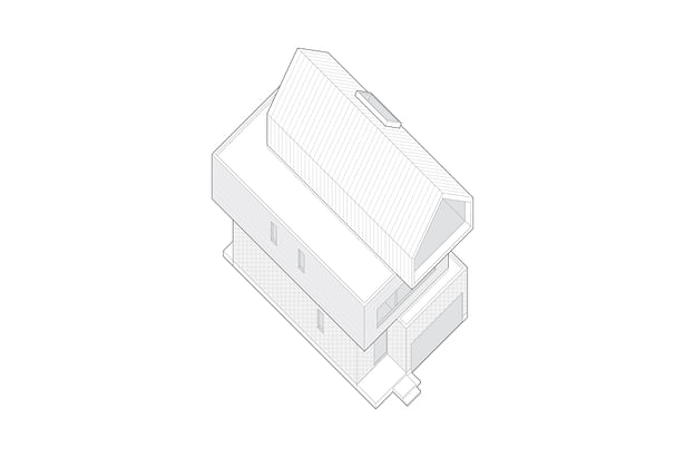 Atelier RZLBD / Stacked House / axonometric model