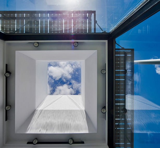 Skylight at display gallery. Image: Patrick Coulie