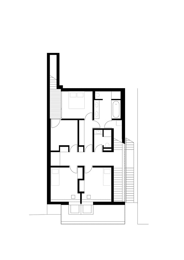 First Floor Plan Kuba & Pilař architekti