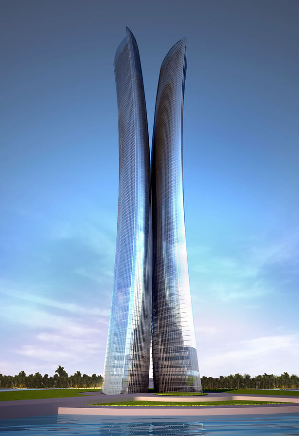 Dubai - hotel rendering day.