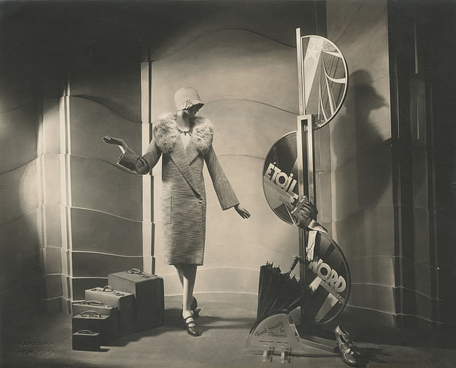 Vandamm Studio, 'Travel Smartly in Tweed' window display for Franklin Simon, ca. 1929 Image courtesy of the Edith Lutyens and Norman Bel Geddes Foundation / Harry Ransom Center