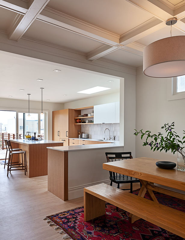 Kitchen and dining area