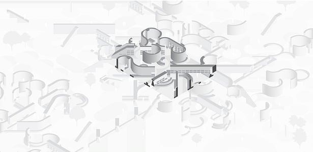 House Proposal Isometric Chunk Drawing without Roof