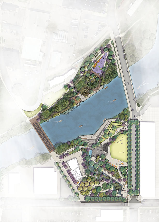 Promenade Park Site Plan (graphic by BatesForum)