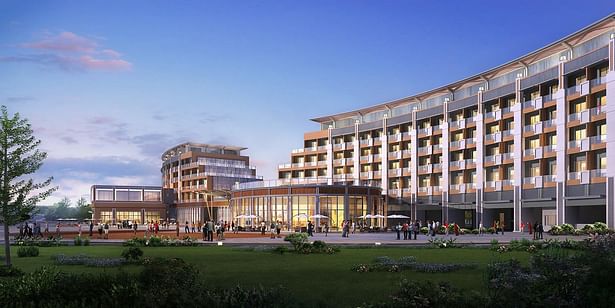 View of Hotel-Design Development stage