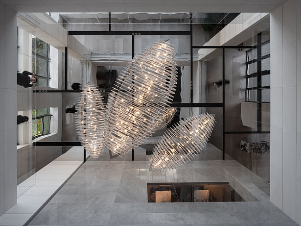 MYP-Design-Zhongzhou-Peninsula-City-Sales-Center-20-A-Trio-of-Crafty-Pendant-Lights
