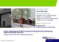 Refubrishment of historic school building towards energy efficiency