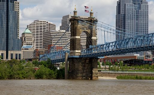 The John A. Roebling Bridge in Cincinnati, Ohio. Image: David Brossard/Flickr (CC BY-SA 2.0)