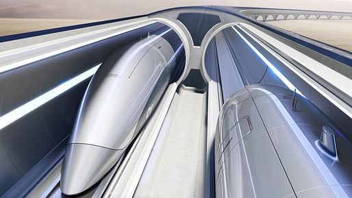 Zaha Hadid Architects has been enlisted by Hyperloop Italia to help design the next phase of their development. Image: Hyperloop Transportation Technologies 