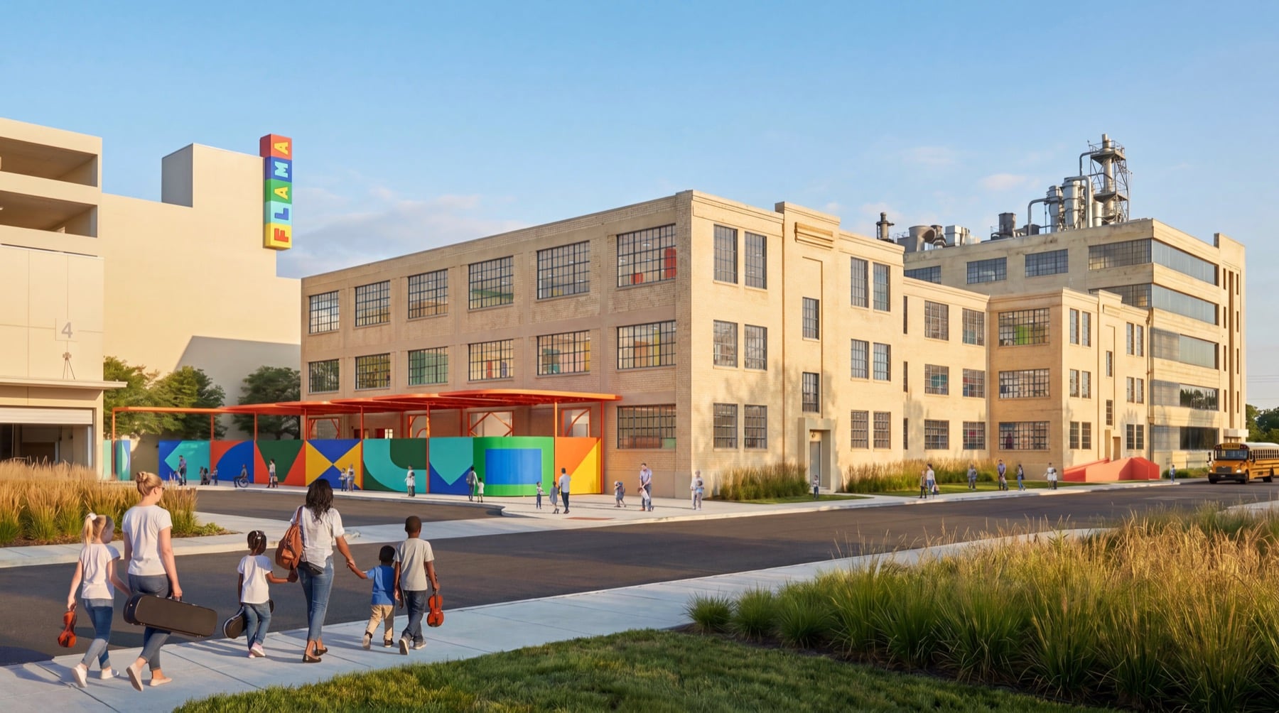 OMA begins construction on Houston coffee plant arts academy