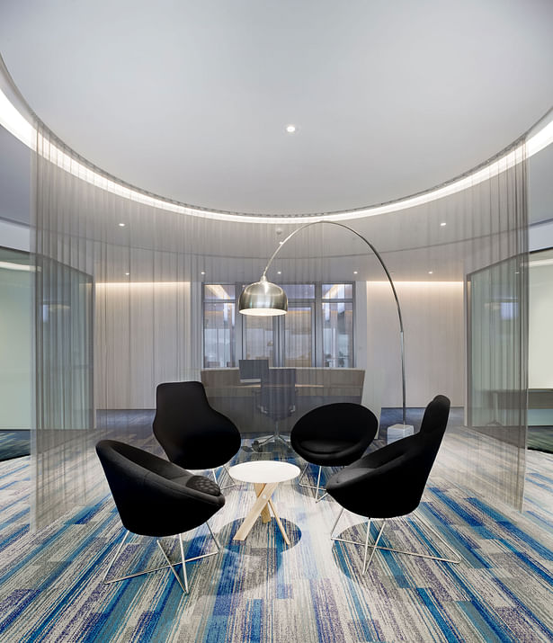As for the office interiors, we went for sophisticated neutrals with a strong focus on comfort - City Facilities Management in Hong Kong by Space Matrix