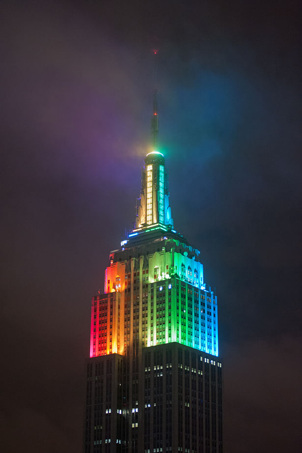 Photo Credit: Phil O'Donnell (Philips Color Kinetics) The Empire State Building Design is a registered Trademark and used with permission by ESBC.