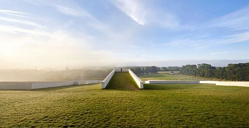 Henning Larsen's Moesgaard Museum in Denmark, a project that serves as precedent for the firm's proposal in North Dakota. Photo courtesy of ©Hufton+Crow.