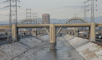 One of the iconic arches of the old Sixth Street Bridge in LA will be preserved