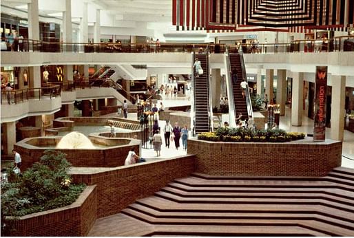1980s mall shot from Michael Galinsky's 'Malls Across America', image via New Republic.