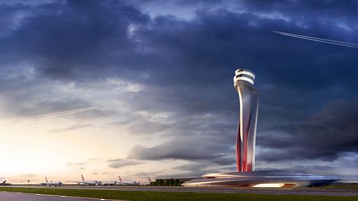 <a href="https://archinect.com/pininfarina/project/istanbul-airport-air-traffic-control-tower">Istanbul Airport Air Traffic Control Tower</a> by Pininfarina