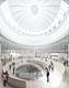 The domed ceiling and central staircase of the new Museum of London. Image credit: Stanton Williams