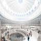The domed ceiling and central staircase of the new Museum of London. Image credit: Stanton Williams