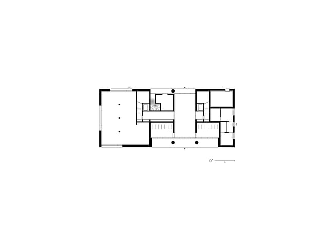 The social housing building. Image courtesy David Chipperfield Architects