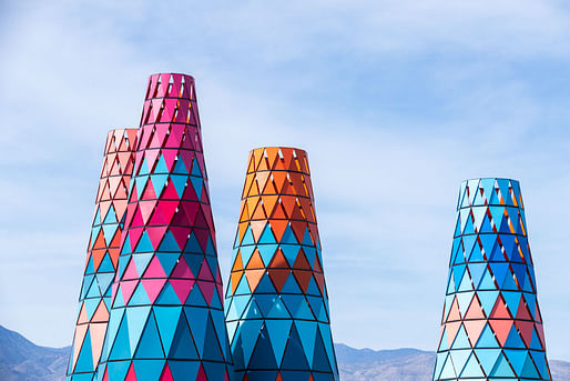 Sarbalé Ke by Francis Kéré at the Coachella Valley Music and Arts Festival 2019, photo by Iwan Baan.