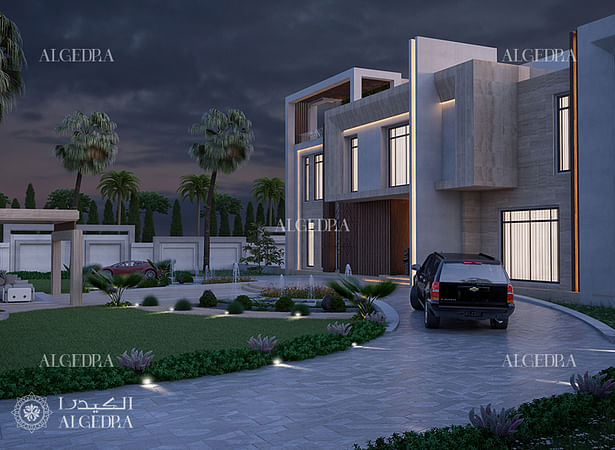 Modern style villa exterior design