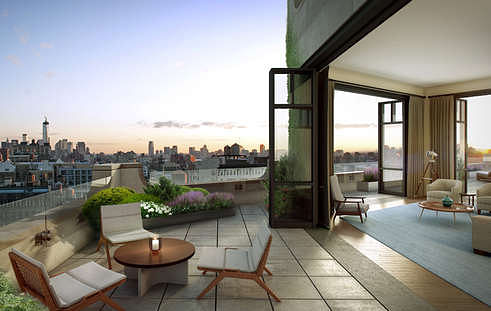 View of the Penthouse terrace