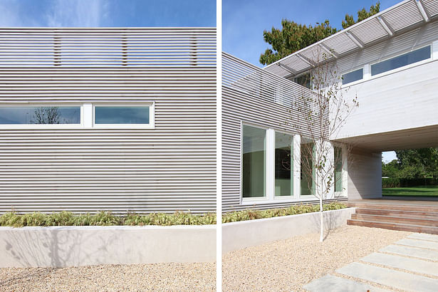 Poured-In-Place Concrete Retaining Walls Form Planters