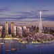 Rendering of the Calatrava-designed Observation Tower at the Dubai Creek Harbor development. (Credit: Emaar Properties)