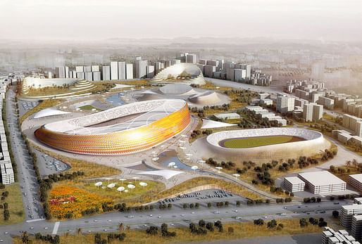 Competition-winning design for Addis Ababa Stadium and Sports City by LAVA + Designsport + JDAW (Image: LAVA)