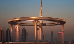 Encircling the Burj Khalifa high up in the sky, Dubai architects propose a massive 'gated community' megastructure