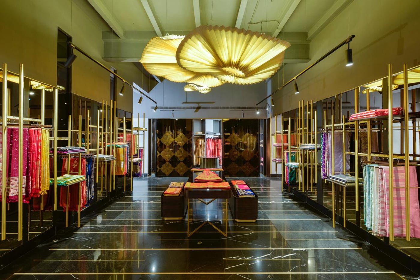 Luxury saree store zone intelligence view