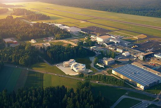 The Air Traffic Control Center by Sadar+Vuga at Airport Ljubljana. Image: Matevz Lenarcic.