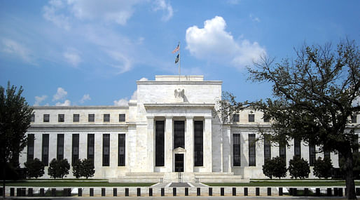 The Marriner S. Eccles Federal Reserve Board Building in Washington, D.C. Image courtesy of Wikimedia user AgnosticPreachersKid.