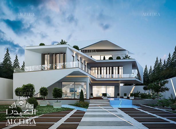 Modern villa design exterior