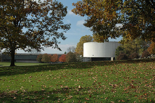 The Gettysburg Cyclorama Building was built in 1958 by Richard Neutra via WikiMedia