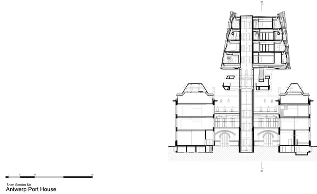 Short section. Image courtesy of Zaha Hadid Architects.