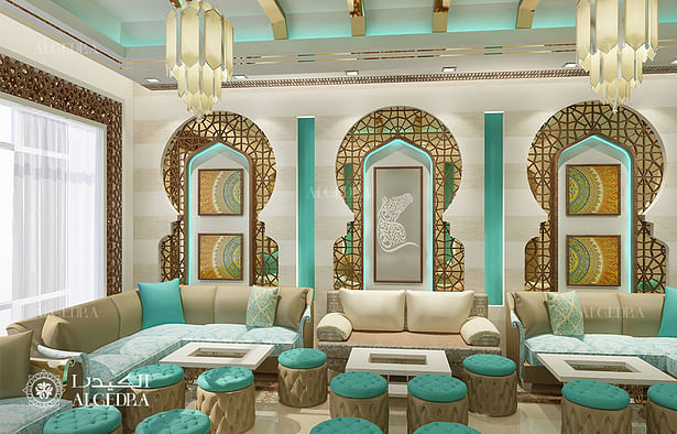 Shisha lounge interior design