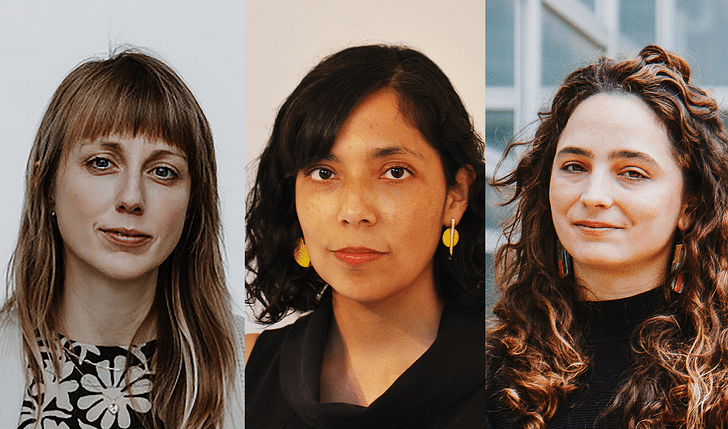 (L-R) Maura Lucking, Tania Gutierrez Monroy, and Lindsay Krug architecture faculty at the University of Wisconsin-Milwaukee's School of Architecture & Urban Planning (SARUP)