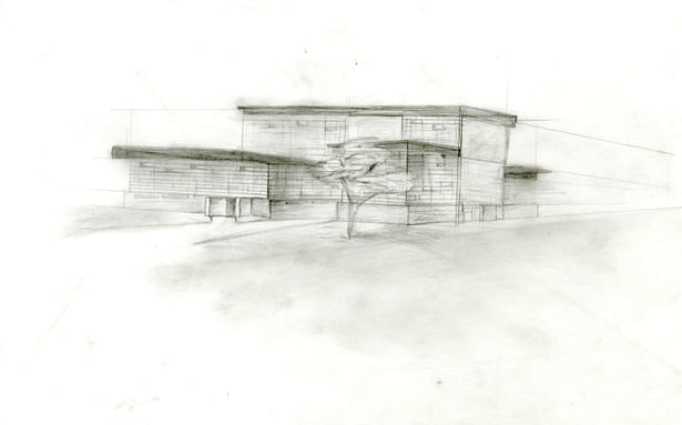 One of the initial sketches of the design.