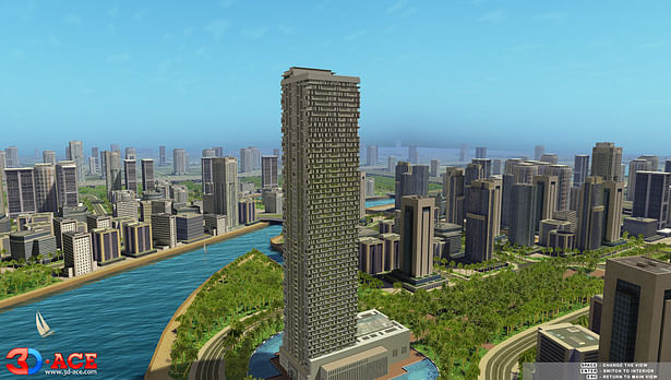 Architectural visualization of Dubai Hotel