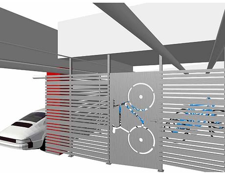 Design of Bike Storage for condominium in Santa Monica