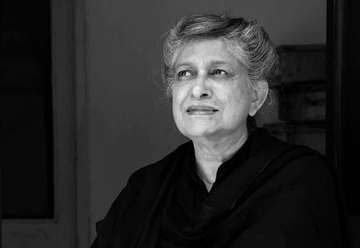 After graduating from Oxford School of Architecture in 1964, Yasmeen Lari started her own practice and became the first female architect in Pakistan. In 2015, she was among the participants of the Chicago Architecture Biennial in conjunction with the Heritage Foundation Pakistan. (Image via thenews.com.pk)