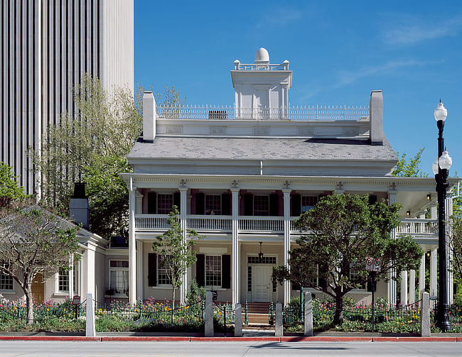 The Beehive House (one of the two official residences of Brigham Young), Salt Lake City, Utah, courtesy of Carol M. Highsmith Archive Library of Congress