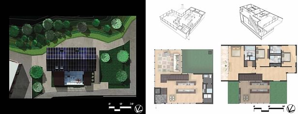 A House Design Roof Plan&Typical Floor Plans(1st&2nd)