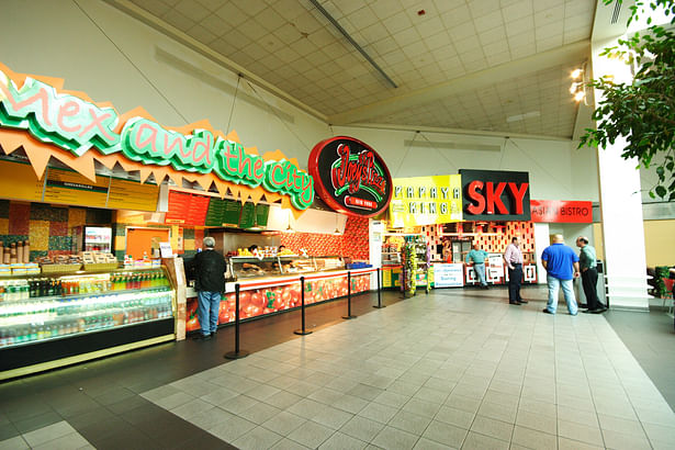 Food court In process image without the banners