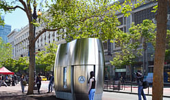 SmithGroup prototypes sleek pod that doubles as public toilet, retail space, and more